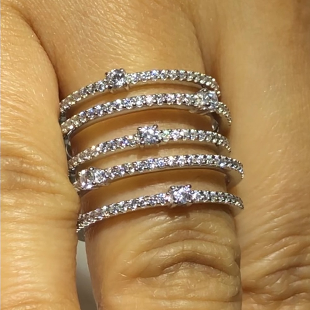 925 Sterling Silver CZ Ring